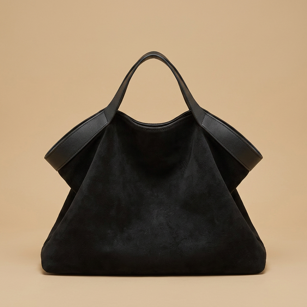 Sac Tote Grand en Cuir Suédé