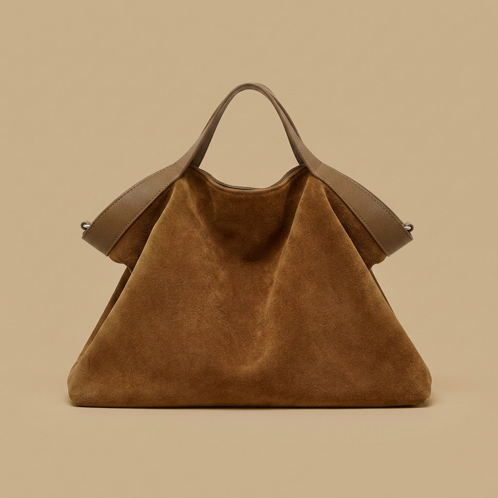 Sac Tote Grand en Cuir Suédé