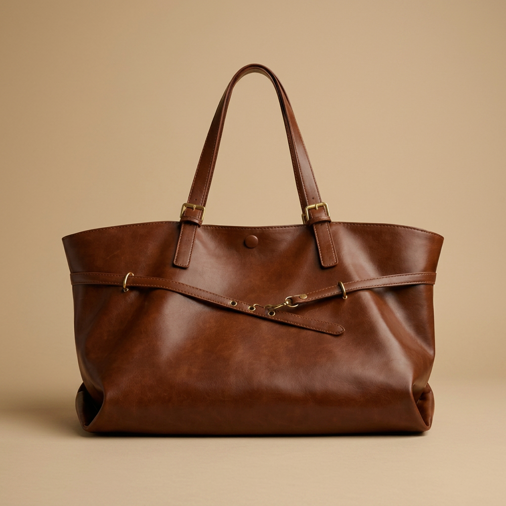 Sac fourre-tout femme en cuir large pour le travail