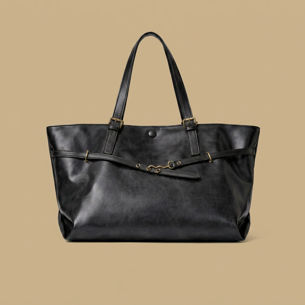 Sac fourre-tout femme en cuir large pour le travail