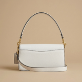 Sac à bandoulière femme en cuir avec fermoir doré